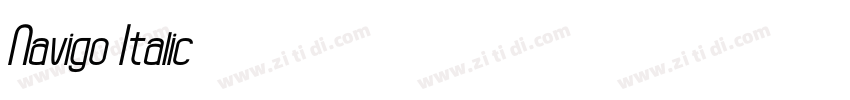 Navigo Italic字体转换
